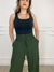 Calça Pantalona Caroline - Verde Militar na internet