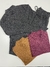 Conjunto lãzinha Canelado Maitê - Preto - loja online