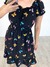 Vestido Curto Decote Canoa Butterfly - Preto - loja online