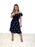 Vestido Curto Decote Canoa Butterfly - Preto na internet