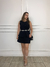 Conjunto Alfaiataria Colete e Short-Saia Ana - Preto - comprar online