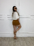 Short-Saia Alfaitaria Melinda - Caramelo - Vierbo - Moda Feminina com Elegância e Estilo