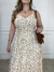 Vestido Longo Butterfly Flores- Creme - Vierbo - Moda Feminina com Elegância e Estilo