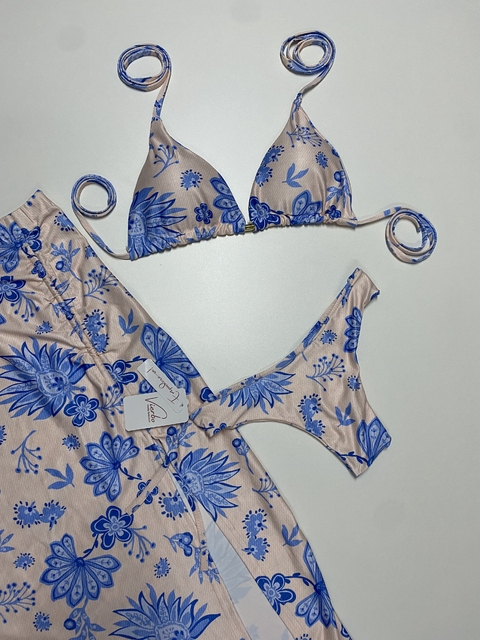 Kit Biquíni Três Peças Ágata - Branco pérola - comprar online