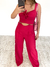 Conjunto Alfaiataria Cropped e Calça Pantalona - Pink - comprar online