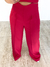 Conjunto Alfaiataria Cropped e Calça Pantalona - Pink - loja online