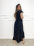 Vestido Midi Envelope - Poá Preto - comprar online