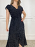 Vestido Midi Envelope - Poá Preto na internet