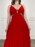 Vestido Longo Argola Jaqueline - Vermelho Liso na internet