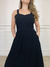 Vestido Midi Bolso e Fenda Diva - Preto - Vierbo - Moda Feminina com Elegância e Estilo