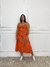 Vestido Midi Alças Finas Alice Tropical - Azul - loja online