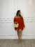 Conjunto Short e Bata Plissada - Terracota - comprar online