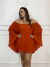 Conjunto Short e Bata Plissada - Terracota - Vierbo - Moda Feminina com Elegância e Estilo