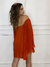 Conjunto Short e Bata Plissada - Terracota - loja online