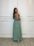 Vestido Longo Alças Finas Alice Tropical - Verde na internet