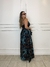 Vestido Longo Alças Finas Alice Tropical - Preto na internet
