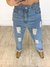 Calça Jeans Mom Rasgada
