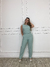 Conjunto Alfaiataria Blusa e Calça Cleide - Verde Chá - comprar online