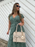 Vestido Midi Envelope - Poá Verde na internet