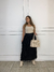 Saia Franjinha - Preto - comprar online