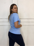 T-shirt Feminina Flores - Azul na internet