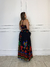 Conjunto Saia Cropped Estampado Alice - Preto na internet