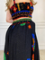 Conjunto Saia Cropped Estampado Alice - Preto - loja online
