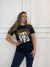 T-shirt Feminina Metalizada - Preto - comprar online