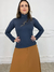Blusa Segunda Pele Gola Alta - Chumbo