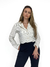 Camisa Cropped Risca de Giz - Branca - comprar online