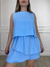 Macaquinho Camadas Perla - Azul bebê - Vierbo - Moda Feminina com Elegância e Estilo