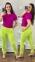 Calça Feminina Melody Linho Rústico - Verde Lima - comprar online