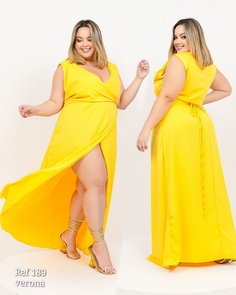Vestido envelope/amarelo