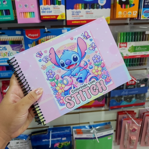 Livro de Colorir Stitch 52 Desenhos 120gr A5 - Estilo Bobbie Goods
