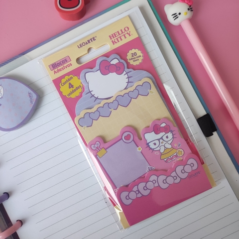 Bloco Adesivo Camadas Hello Kitty 20F Leoarte