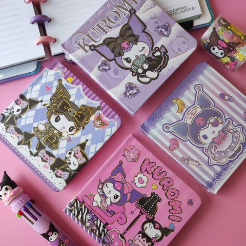 Mini Caderneta Fofa Luxo Kuromi