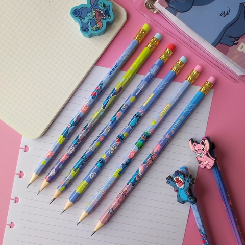 UN Lápis HB com borracha Stitch 2025 Molin