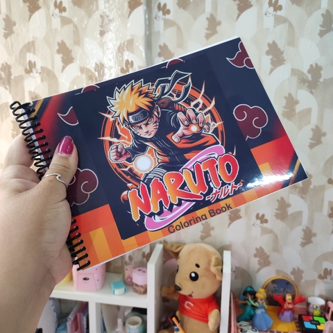 Livro de Colorir Naruto Estilo Bobbie Goods 52 Desenhos 120gr tamanho A5
