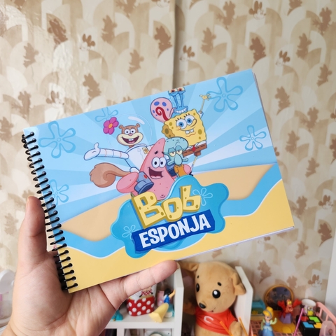 Livro de Colorir Bob Esponja 52 Desenhos 120gr A5 - Estilo Bobbie Goods
