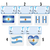 Apliques Engomados Bandera Arg. x 6u
