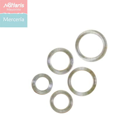 Argollas Plasticas Transparentes x 100u