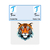 Apliques Engomados Tigre 1 x 3u