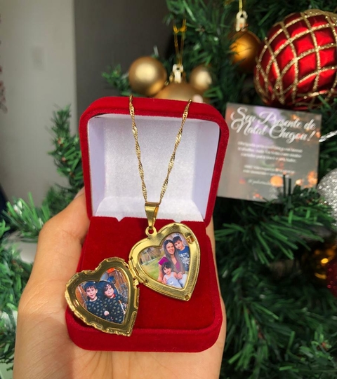 Colar com Fotos Personalizado Frete Grátis Ganhe 2x 2 fotos De Brinde