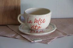 CONJUNTO DOLCE VITTA Taza + Plato Flor en internet