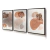 Kit Quadros Decorativo Abstrato Marrom - comprar online