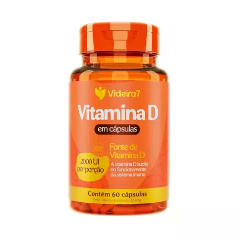 Vitamina D 2000UI - 60 Cápsulas - VIDEIRA7