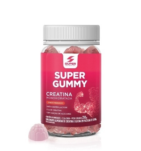 Super Gummy Creatina Sabor Morango