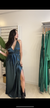 Vestido Tulum verde petroleo