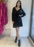 VESTIDO TINA LENTEJUELA NEGRO - Santa Genoveva