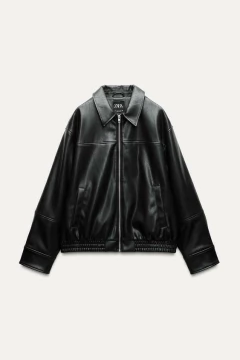 CHAQUETA BOMBER ECOCUERO - ZARA - Abril Intimate